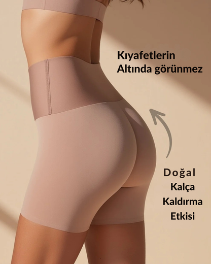 Yüksek bel Toparlayıcı Slip şort