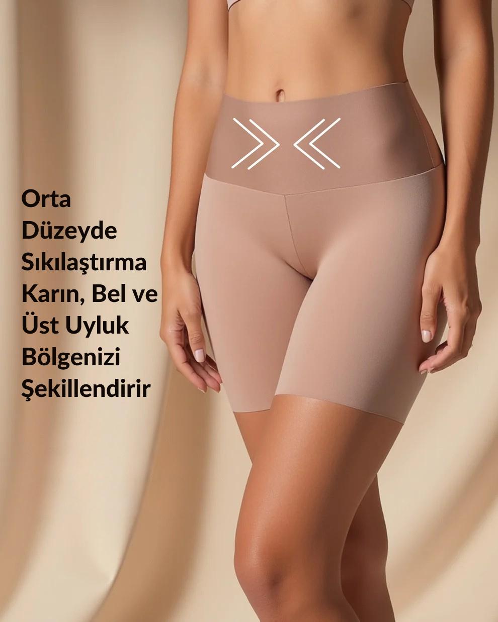 Yüksek bel Toparlayıcı Slip şort